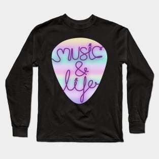 80's Iridescent Retro Pastel Colors Long Sleeve T-Shirt